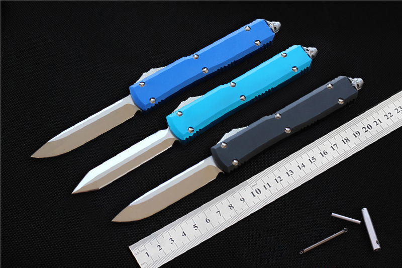 

Hifinder 70 Automatic knife D2 steel Blade Aluminum handle auto outdoor camping hunting Tactical Survival knives pocket auto EDC knife