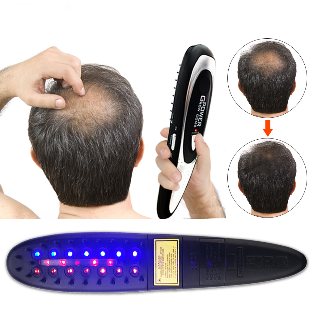 

Electric Laser Treatment Comb Stop Hair Loss Regeneration Therapy Combs Full Scalp Massage Growth Care Brush For Men and Women