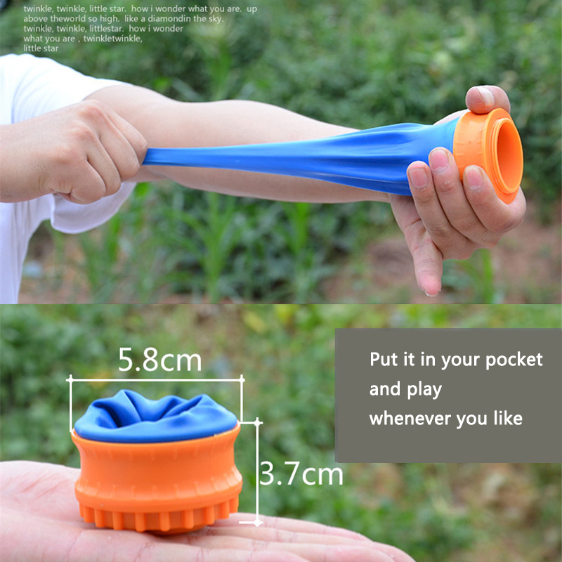 

Cool Novelty toy outdoor big powerful skin capsule round pocket slingshot cup shooting game free shipping