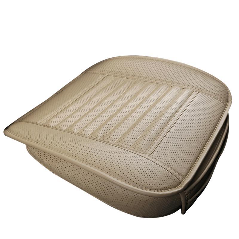 

Four Season Single Seat without Backrest PU Leather Bamboo Charcoal Car Seat Cushion Car Cover Protective Cover