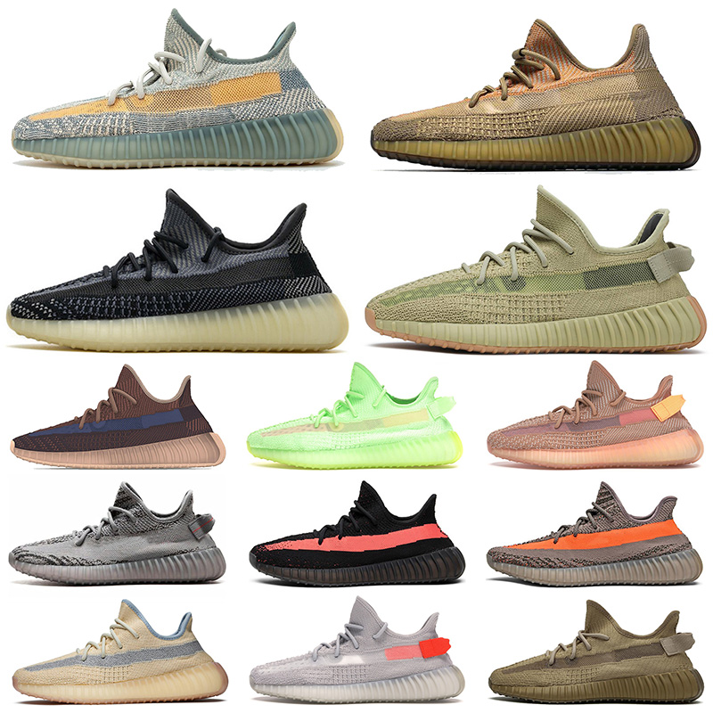 

Kanye 2020 Eliada Running Shoes Size US 13 Mens Womens Israfil Asriel Desert Sage Cinder Earth Sulfur Sport Sneakers Kids Childrens Trainers, A5 translucent 36-48