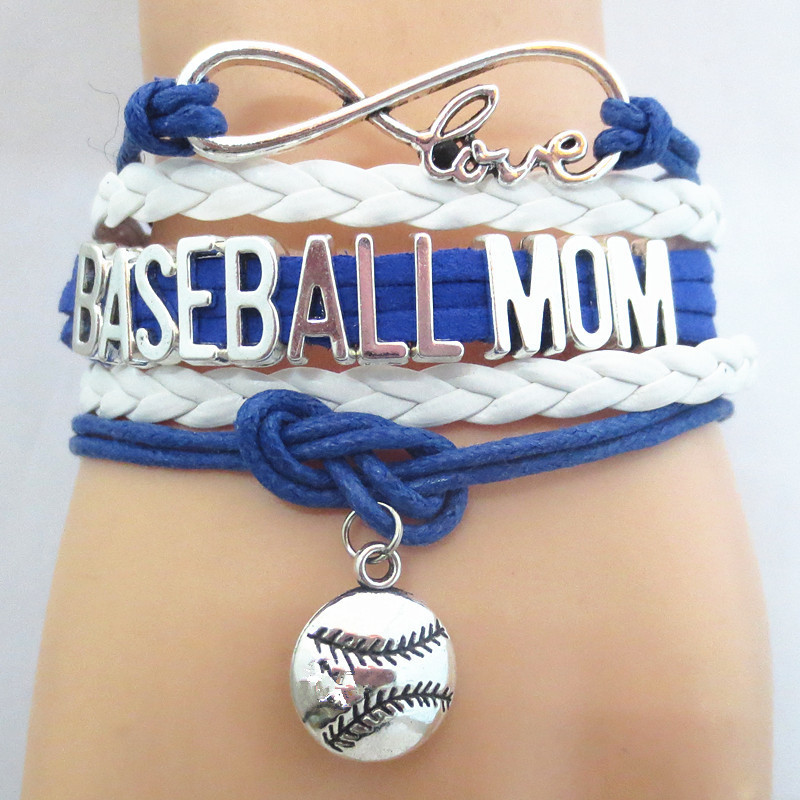 10pcs Baseball Mom Charms silver tone Baseball Mom Charms pendants 15x26mm
