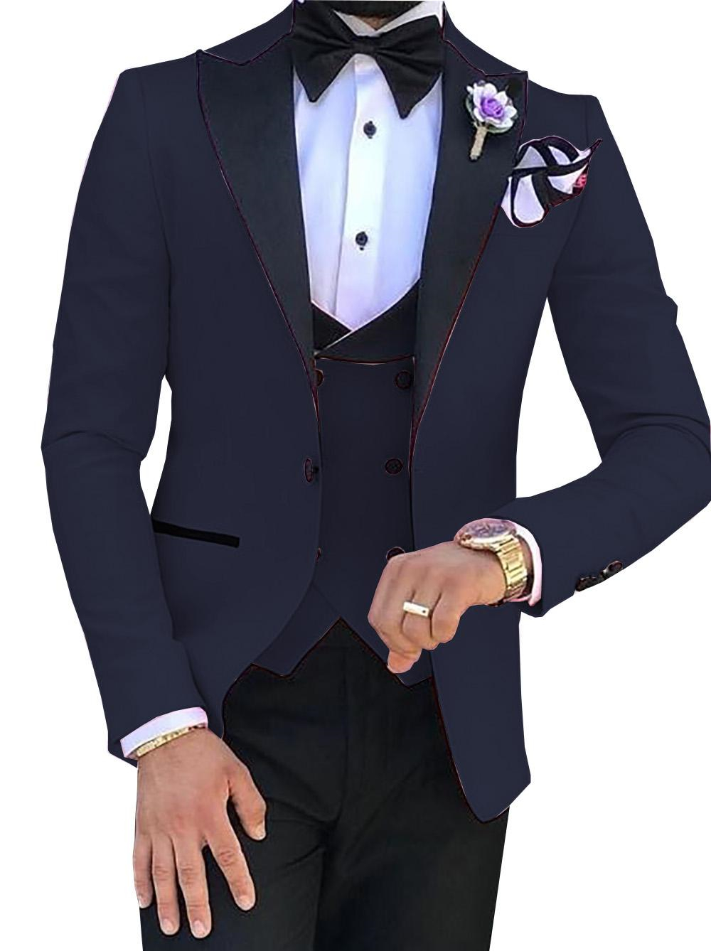 

Fashionable Green tuxedos groom wedding men suits mens wedding suits tuxedo costumes de smoking pour hommes men(Jacket+Pants+Tie+Vest) 015, Same as image