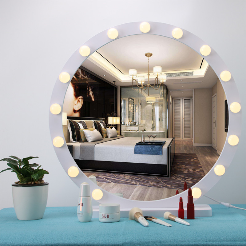 Round Large Makeup Mirror With Light Led Vanity Light Led Vanity Mirror