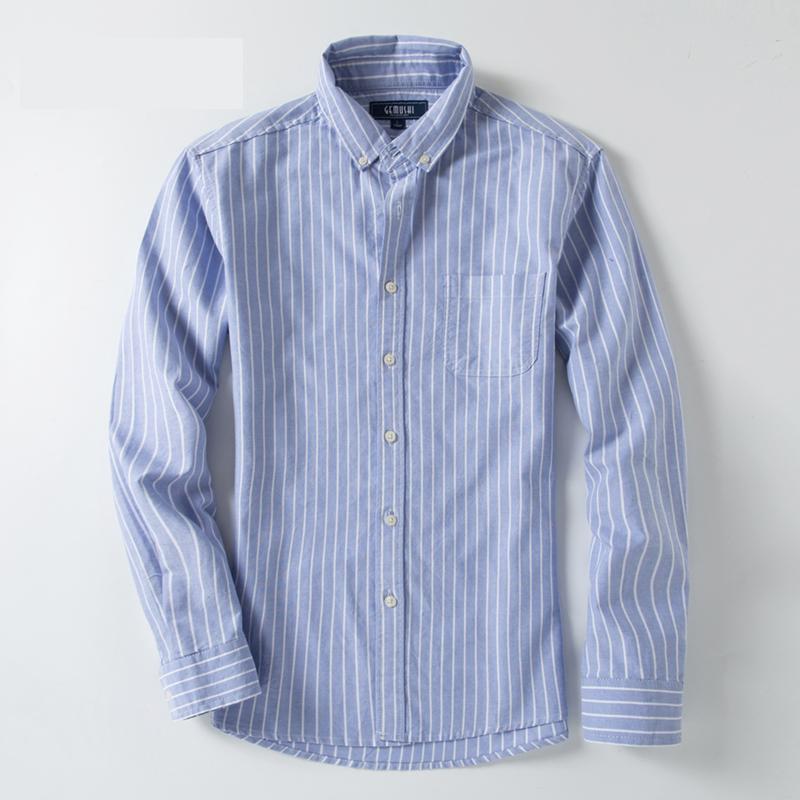

New Style Men's Stripes Long Sleeve Single Breasted Casual Shirts High Quality Cotton Light Color Male Cloths Large Size -6XL, Cx86