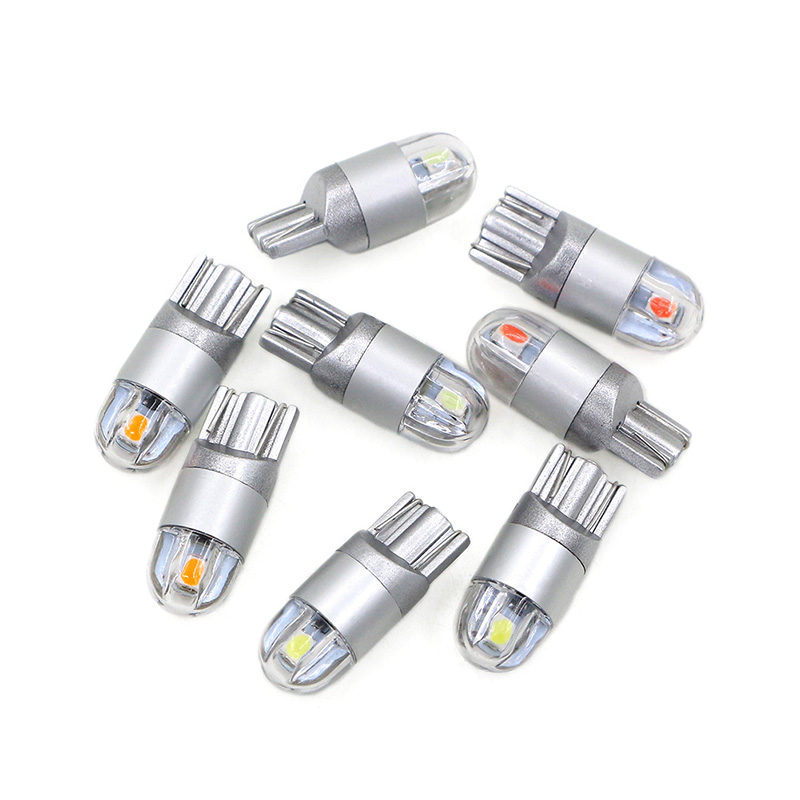 

8PCS T10 W5W LED Car 194 168 Wedge Bulb 3030SMD Clearance reading map dome ceiling trunk license Plate Light red yellow blue 12v, As pic