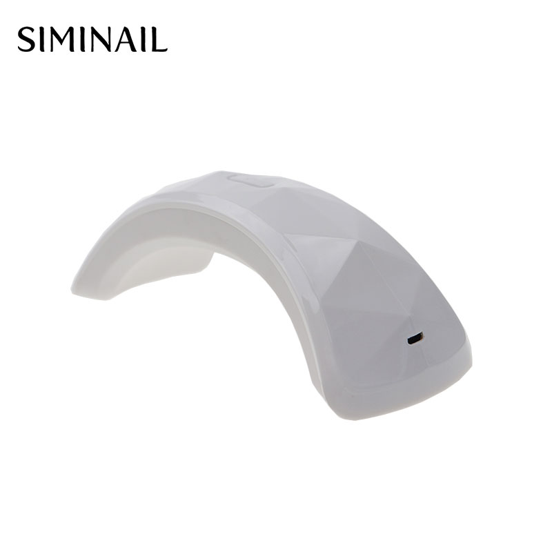 

SIMINAIL Portable Mini UV LED Nail Lamp Dryer Machine 12w with 6pcs Lamp Beads 365 405nm Home Use Drying, Red