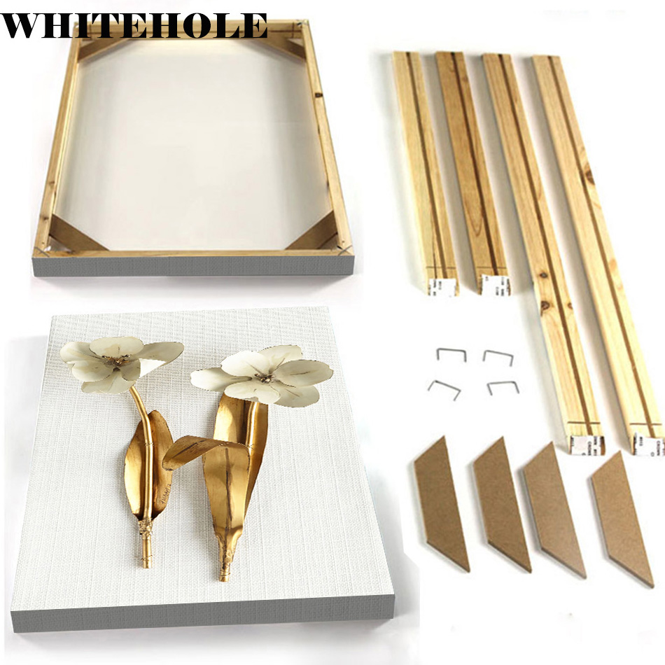 

Backing Wood Frame For Canvas Painting Picture Stretcher Strip DIY Natural Wall Art Pictures Photo Frame Poster