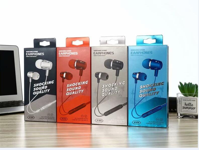 

In Ear Wired Headphones 3.5mm Stereo Bass Earphone In-ear Headset Music Earbuds Wire with Mic Volume Control for Mobile Phone MP3 MP4, Mixed color