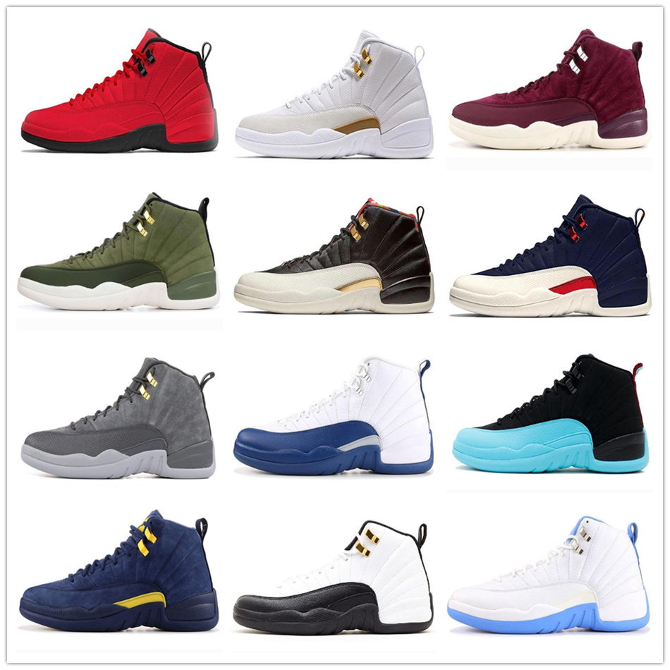 

Top Quality 12 12s CNY Basketball Shoes Mens Winterized Black WNTR Gym Red Flu Game GAMMA BLUE Taxi The Master Flight JamsSports Sneakers, Same as picture