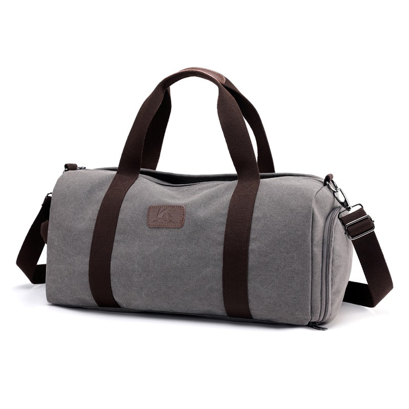 

Men Travel Handbag Large Capacity Women Luggage Sport Duffle Bags Male Canvas Shoulder Bag, Black