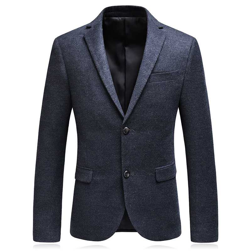 

2020 autumn new style suit men's business casual blazers men single breasted coat jacket classics blazers man, Photo color