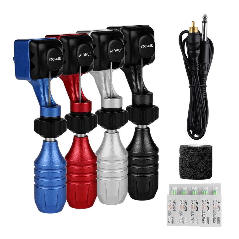 

ATOMUS Rotary Tattoo Machine Best Motor Tattoo Pen Shader Liner Guns Professional Tool Tattoos Artist RCA Cord Cartridge Grip