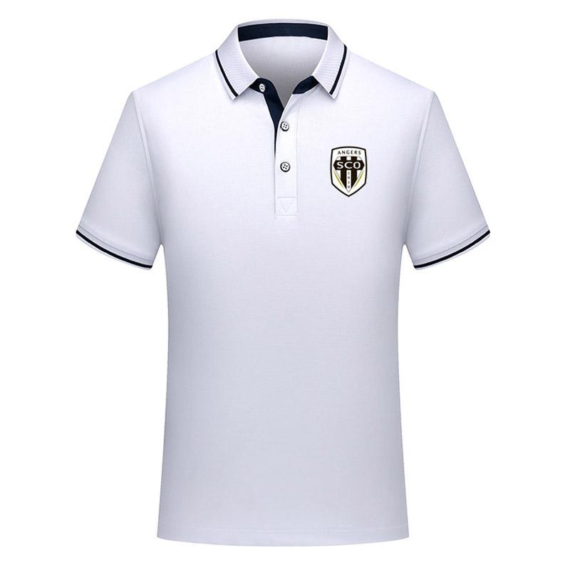 

2020 Angers SCO Soccer Polo Shirt men Football Short Sleeve polos Fashion Sports training Polos Football Soccer T-Shirt Jersey Men's Polos, White;black