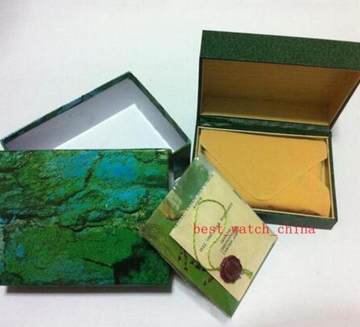 

hot High Quality Watch Box Papers File Card Green Gift Boxes 116610 116660 326934 116520 116710 116613 116500 118239 228239 178273 Watches