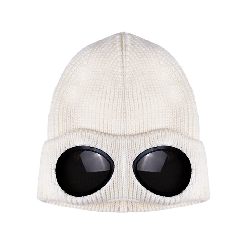 

Beanie casual style cap Unisex Wool Knitted Leisure Fluffy Thermal Warm Hat Sports Cap Heat Keeper Ear Snow Cold Protector, White