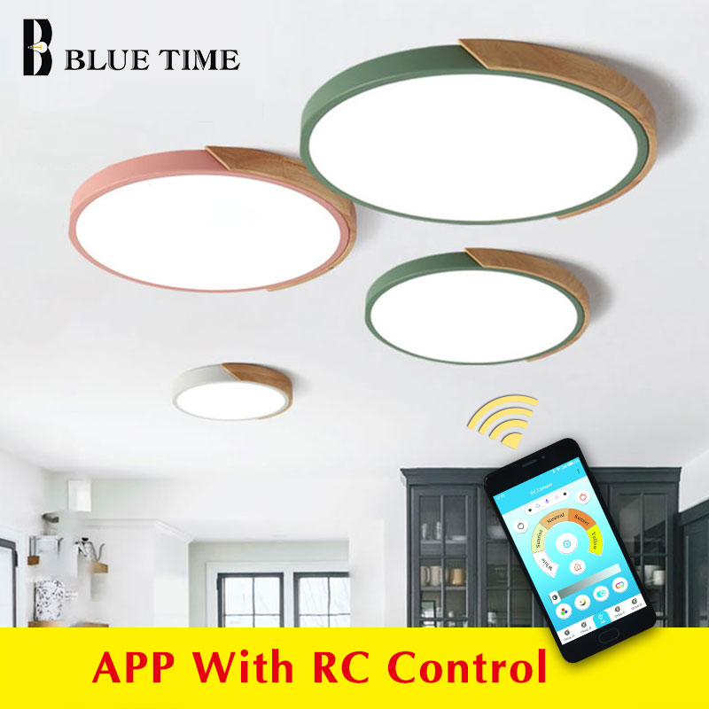 

Modern Led Chandeliers Metal Colorized Round 5cm Thin LED Ceiling Chandelier Lampara deco techo Living room Bedroom Kitchen Lamp