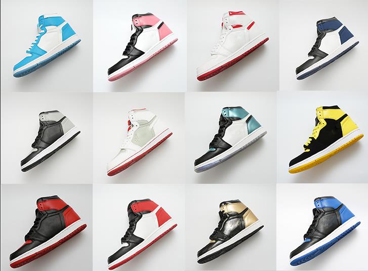 

Men Basketball Shoes 1 High OG 1s Cheap banned Obsidian UNC game royal Athletics Sneaker Top 3 Mens sport trainer size us 5.5-12, 16