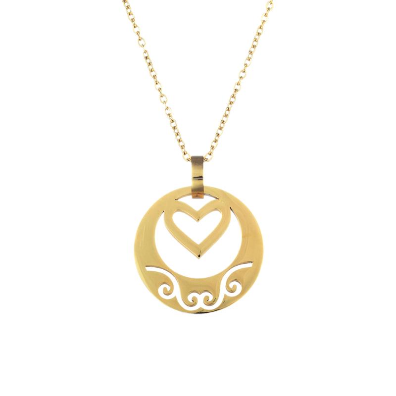 

031 Jewelry Set For Women Silver & Gold Color Round Design Necklace Stud Earrings Party Jewelry 2020, As pic