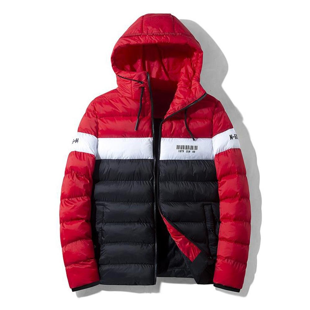 

Winter Jacket Men 2019 Cotton Padded Thick Jackets Parka Long Sleeve Quilted Outerwear Clothing Bubble Coats Winterjas Heren 4#, Blue