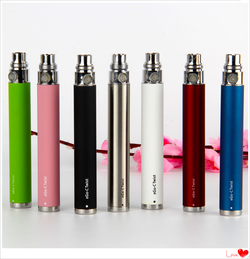 

MOQ 1Pcs 100% High Quality Ego-c Twist Batteries Adjustable Voltage Battery E-cigarette Electronic Cigarette for MT3 CE4 Atomizer 510 eGo