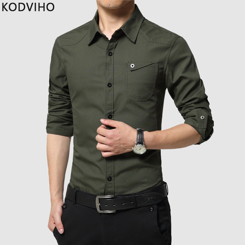 

Solid Men Shirt Slim Fit Casual Shirts 5XL Long Sleeve White Camisas Korean Style Black Chemise Mens Formal Cotton Pink
