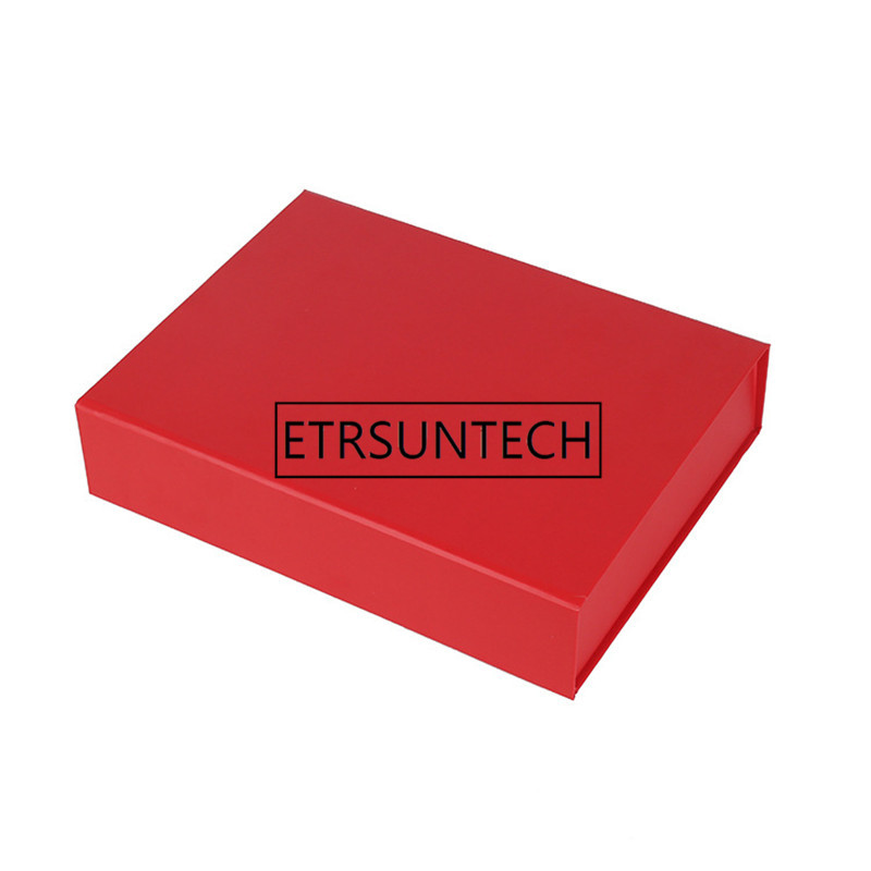 

20pcs/lot Plain Paperboard Folding rigid box Magnetic closure 3 colors available packaging hair wigs cosmetic gift box