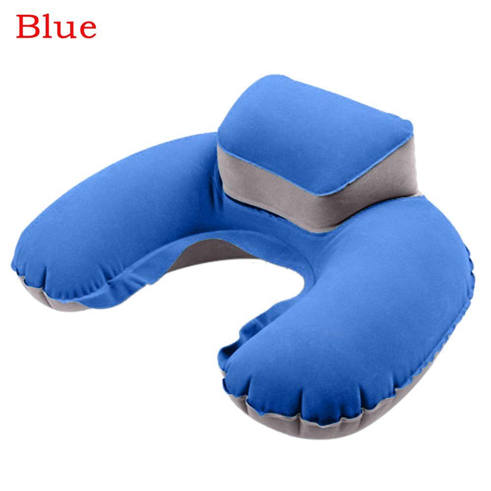 New U Shaped Travel Pillow Car Air Flight Inflatable Pillows Neck