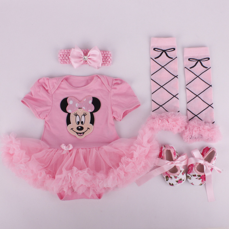 

Cotton Baby Girls Clothes Costume for Newborn Baby First Birthday Party Tutu Sets Infant Baby Clothing, A 3pcs 01