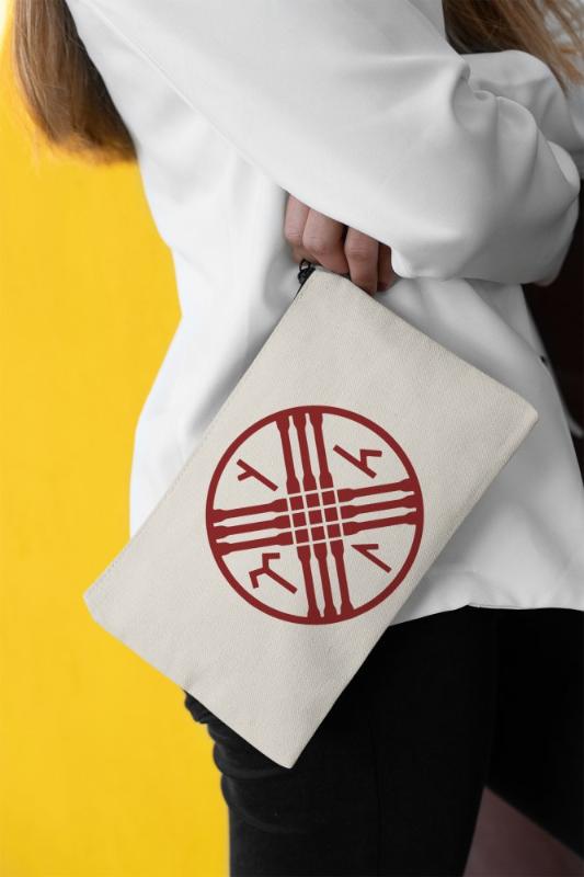 

Angemiel Clutch Göktürkçe Turkish Write Portfolio Hand Makeup Bag