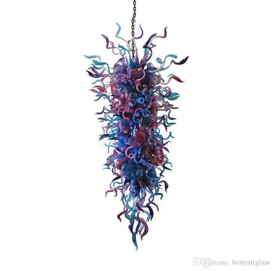 Free Shipping New Style Splendid Art Best Creative Villa Light New Lamp Murano Glass Chandelier Lighting-image-524889603