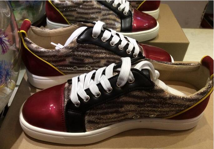 leopard red bottom shoes