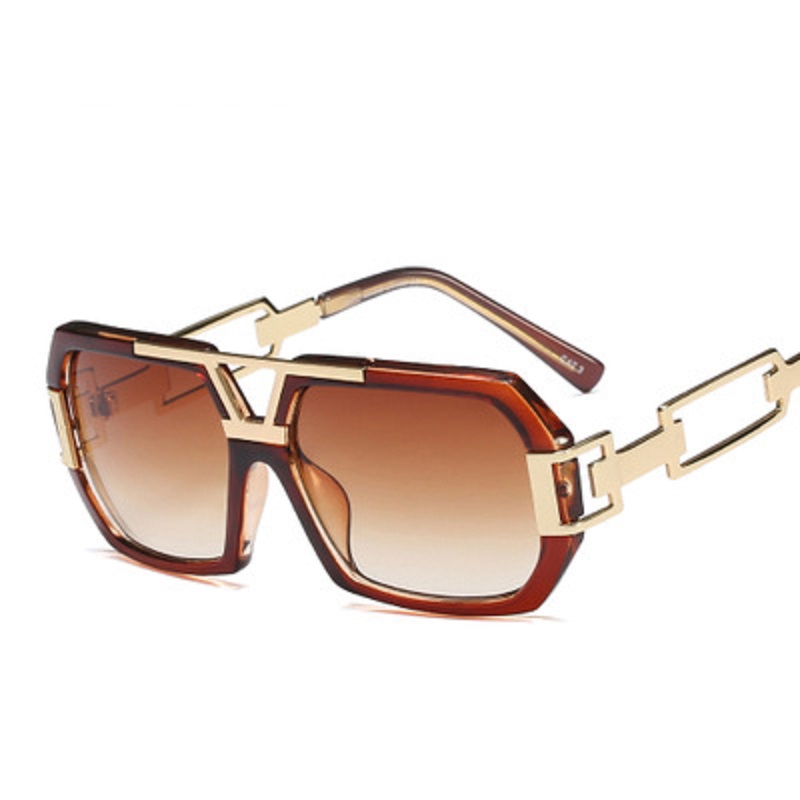 

Wholesale-Luxury Big Frame Sunglasses Mens Fashion Square for Women Men Shades Sun Glasses Gradient Eyewear Gafas De Sol Accessories, White;black