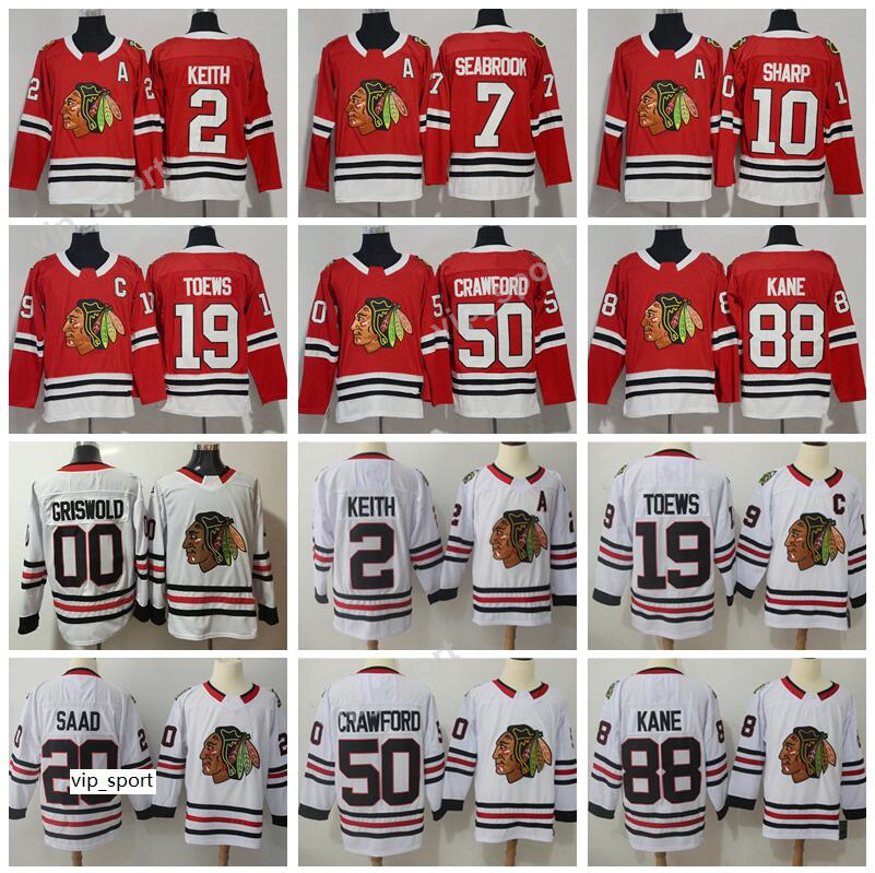 

Blackhawks Jerseys Chicago Hockey 19 Jonathan Toews 2 Duncan Keith Marian Hossa 7 Brent Seabrook 14 Richard Panik 88 Patrick Kane, Kid only size s-xl