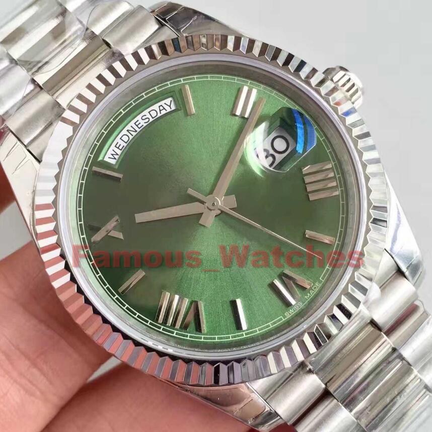 

2020 Famous Mens Luxury Watch 41mm Sapphire Stainless Steel 2813 Automatic Movement Mechanical Watches Men's Day Date President Wristwatch, Gift box