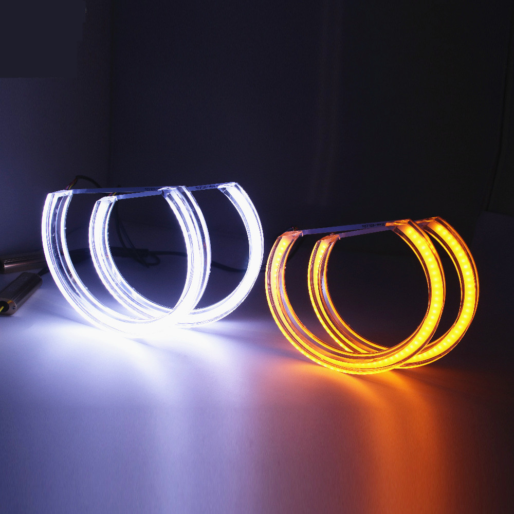 

E39 E46 LED Angel Eyes DRL Halo Lights DTM Style For BMW E46/E39/E36 Projector Headlight rings led angel eyes (131*4)