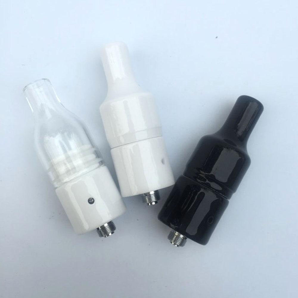 

No Coil No Wick Kiln Ceramic Donut Wax Atomizer Glass And Ceramic Tip Wax Vaporizer Vape Pens Donut Heating Element Coil Atomizer