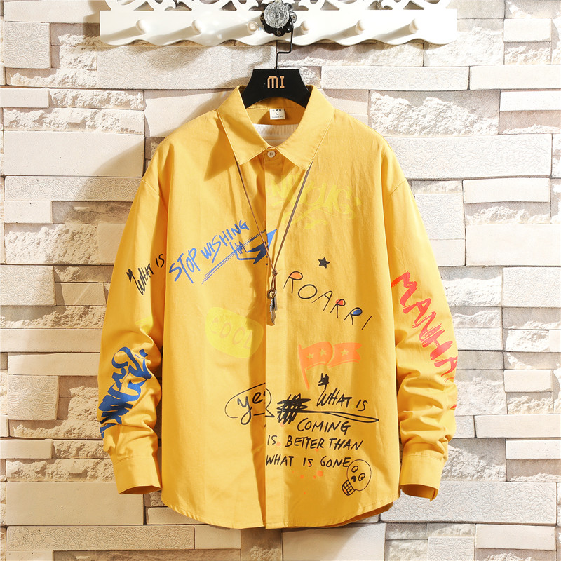 

High Quality Janpan Style Nice Spring Long Sleeve Shirt Men Casual Plus Asian Size M-5XL Clothes, Cs102 c