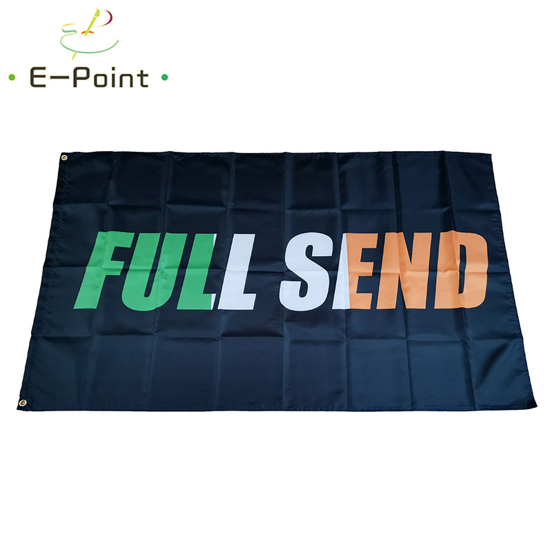 

Black Background Ireland Full Send Flag 3*5ft (90cm*150cm) Polyester flag Banner decoration flying home & garden flag Festive gifts