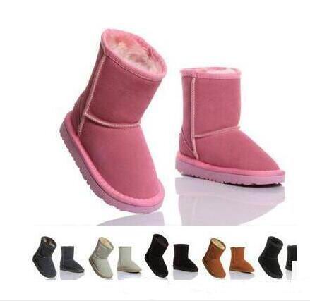 

DORP SHIPPING Australian WGG5821 high quality kids boy girl children baby warm snow boots juvenile student snow winter boot, 5281 grey