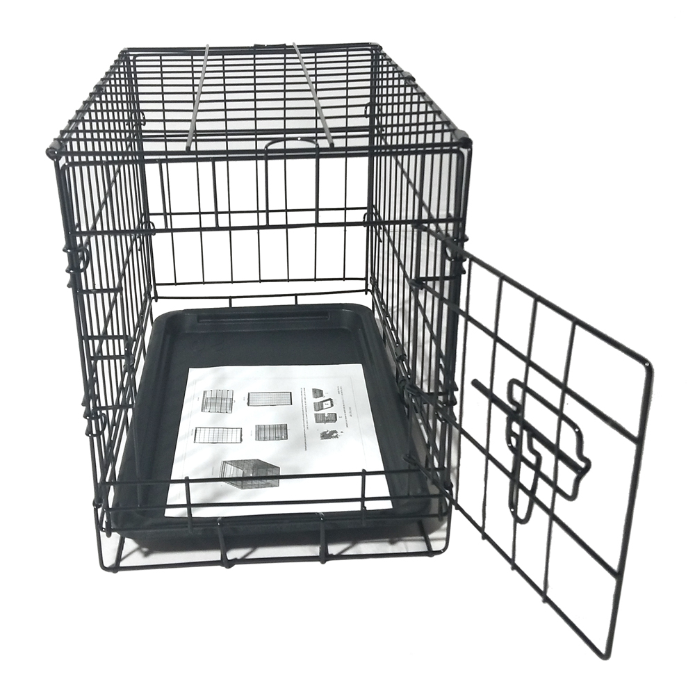 

2021 20" Pet Cat Rabbit Folding Steel Crate Animal Playpen Wire Metal Bird Cages