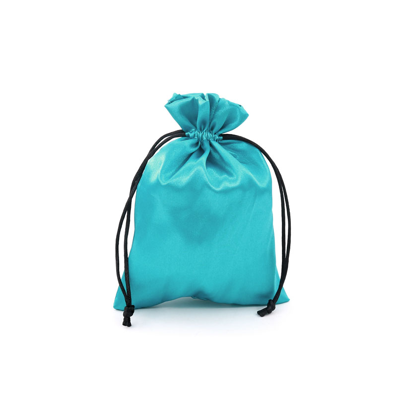 

100pcs/lot 8x10 9x12cm Lake Blue Satin Bags Small Candy Jewelry Packaging Bags Party Favors Storage Drawstring Gift Bag Pouches