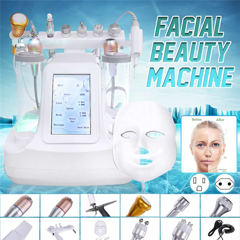 

12 In 1 Hydra Dermabrasion RF BIO Light Spa Facial Machine Water Jet Hydro Diamond Peeling Microdermabrasion Beauty Device