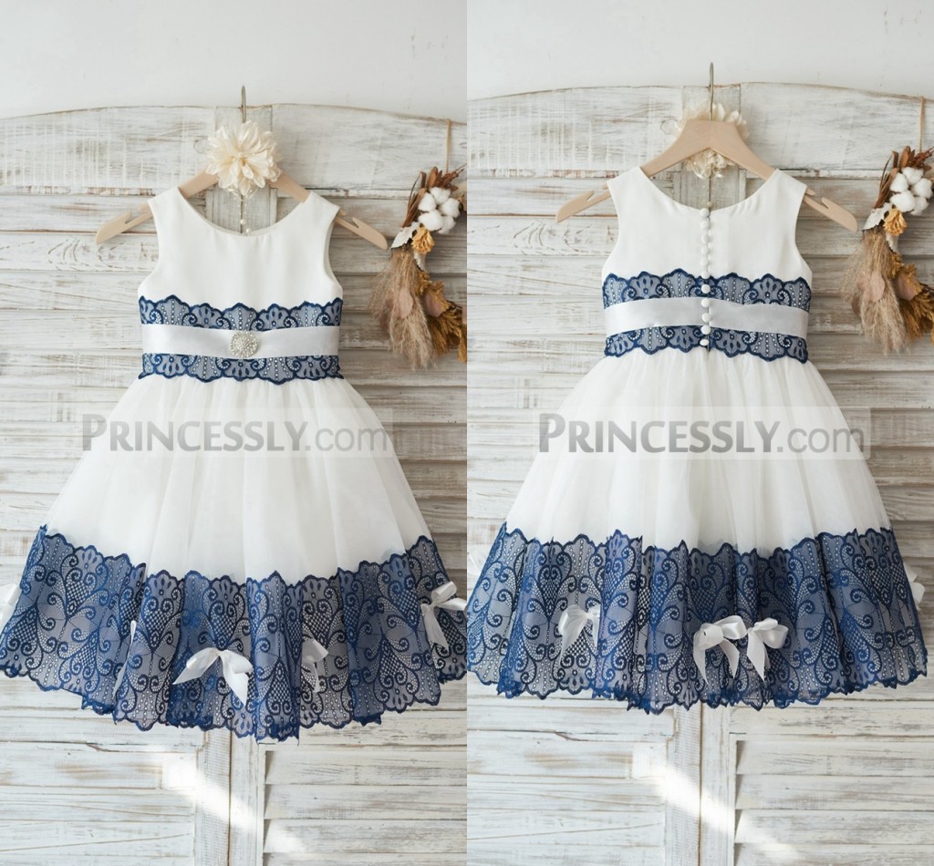 

Newest Ball Gown Flower Girl Dress Jewel Neck Sleeveless Bow Wedding Dress Tea Length Girl's Birthday Part, Chocolate