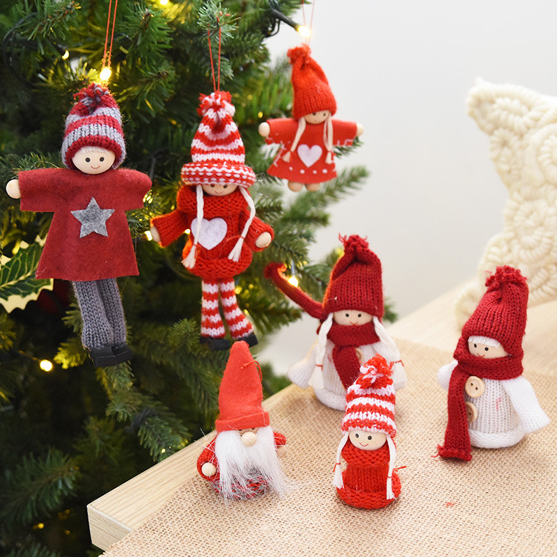 

2019New Hot Wool Felt Mini Toy Hanging Doll Christmas Party Home Tree Decoration Gift