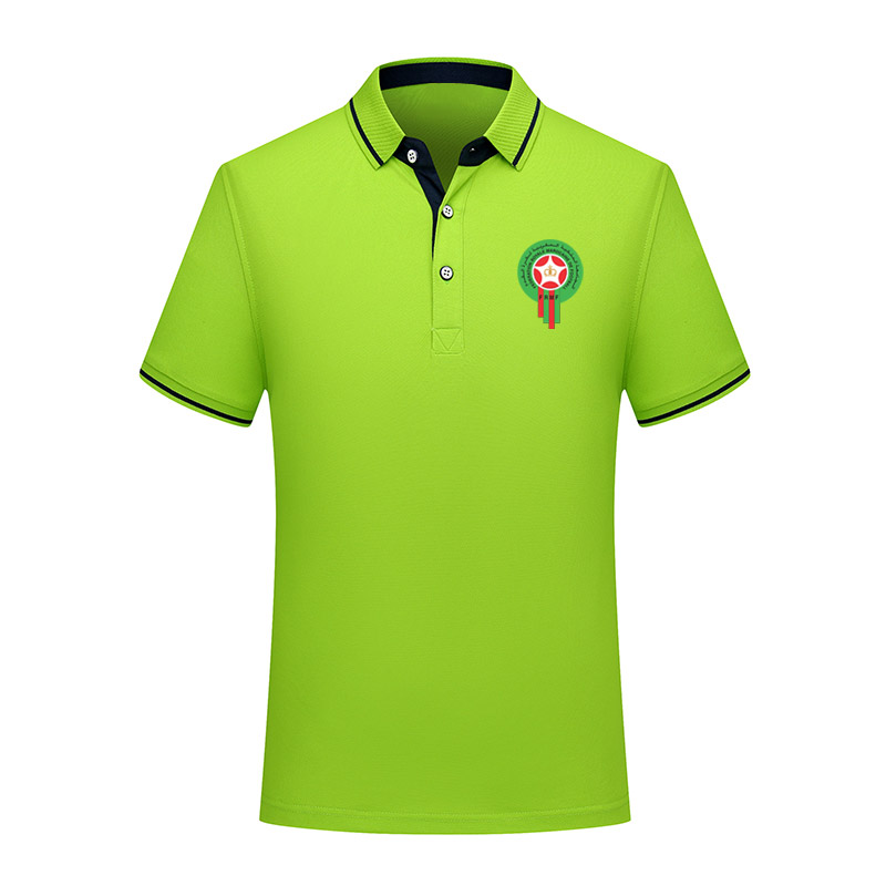 2020 Morocco national team Soccer Polo Shirt Football Short Sleeve polos Sports training Polos Football Soccer T-Shirt Jersey Men's Polos