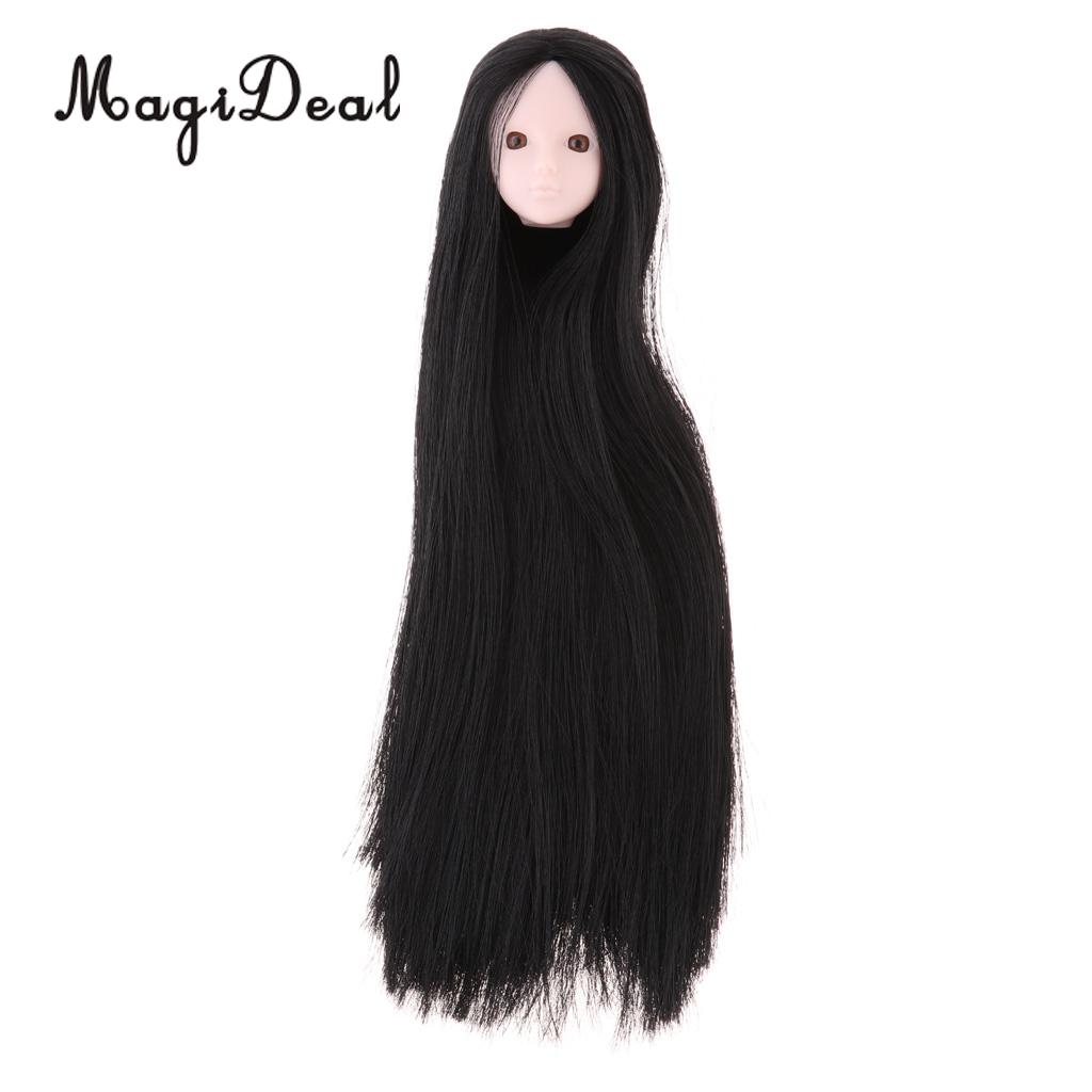 1//6 Male Bjd Black Hair Head Sculpt Ball-Jointed Doll Body Parts Makup