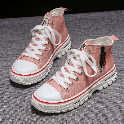 

2019 Classic Woman Canvas Shoes Spring Autumn Female Casual Shoes Lace Up Comfortable Ladies Flats Breathable Plimsolls For Girl, Black