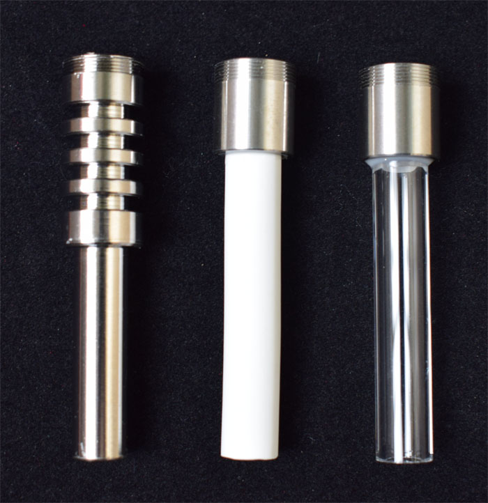 

Replacement 510 Thread Titanium Ceramic Quartz Tips For Nectar Collector Kit Glass Bongs Hand Pipes Delux Kit