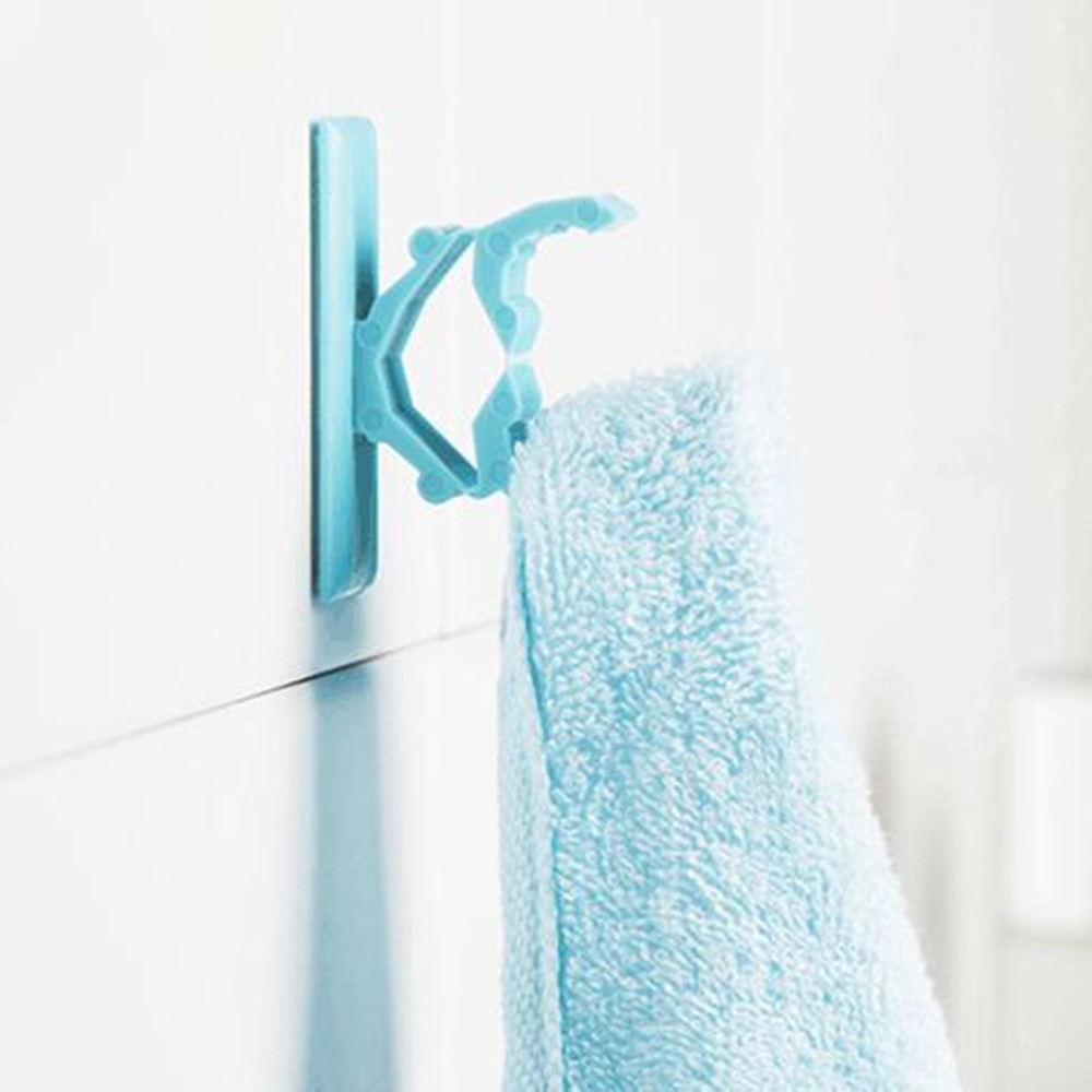 

4 Pieces Creative Self-adhesive Hook Hanger Door Hook Key Hanger Kitchen Bathroom Storage Home Accessories
